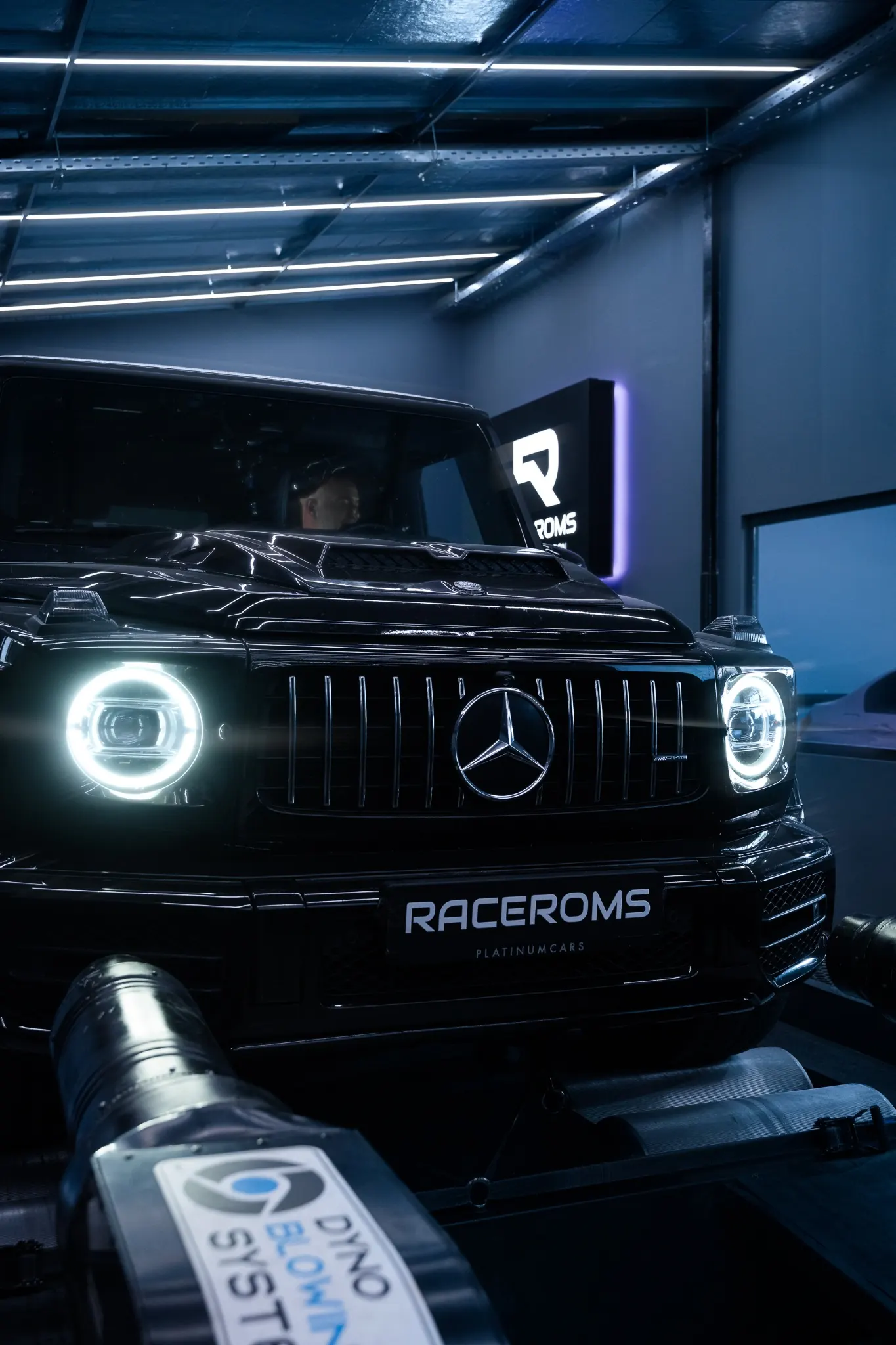 Mercedes-AMG G-Class undergoing dyno testing at Raceroms